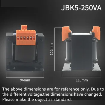JBK5-250VA Masin Kontrolli Trafo 220V380V Erinevate 220V110V36V24V6.3V