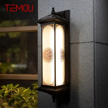 TEMOU Päikese Seina Lamp Loovust Hiina Väljas Sconce LED Veekindel IP65 Kodu Villa Koridori Hoovis