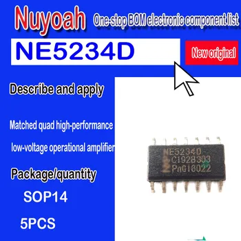 NE5234D SMD SOP14 täiesti uus originaal spot NE5234 operational amplifier-operatiivne amplifie QUAD OP-AMP, 5000 uV OFFSET-MAX,5TK