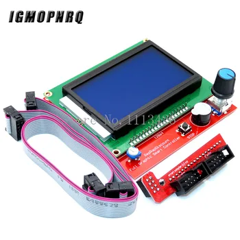 3D Printeri Osad LCD 12864 KAJASTATUD, LCD juhtpaneel 12864lcd ekraan, 3D Printer Smart Töötleja RAMPS1.4