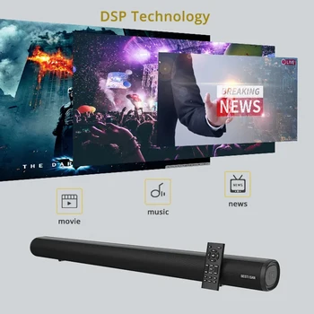40W kodukino helisüsteem Soundbar TV Bluetooth Kõlar 3D Stereo Surround Sound Bar Subwoofer Remote Control PC-TV