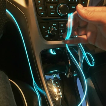 ZK30 3m Auto Interjööri Aksessuaarid Atmosfääri Lamp Külm Valgus Kooskõlas USB-DIY Dekoratiivsed Armatuurlaua Konsool Auto LED Tuled
