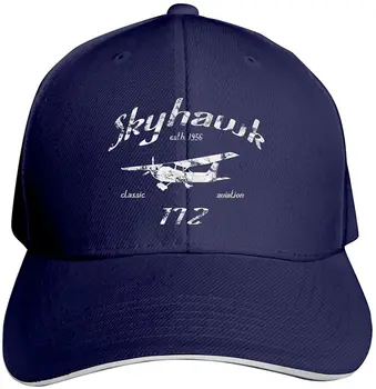 172 Skyhawk Puuvill Isa Müts Klassika Baseball Cap Reguleeritav Polo Aednik Unisex Stiil Peakatet