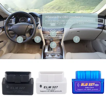 Bluetooth-Skanner ELM327 OBD2 Scanner Auto Diagnostika Vahend BMW VW Audi Volvo, Toyota, Lexus Ford, GMC Kia Peugeot Honda Hyundai