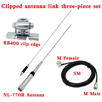 Mobiiltelefonide Antenni Komplekt NAGOYA NL-770R UHF-VHF dual band klamber mount coxial kaabel autoraadio QYT kt-980plus kt-8900 kt-8900d bj-218