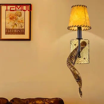 TEMOU Kaasaegne Vaik Seina Lamp LED Loominguline Härga Sarvest Sconces Tuled Koju, elutuba Magamistuba, Koridor Decor