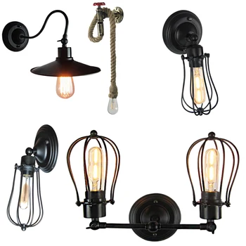 Vintage Tööstus-Seina Sconce Tuled Wandlamp Retro Seina Lamp 110V-220V E27/E26 Siseruumides Magamistuba, Vannituba, Rõdu Baar Vahekäiguga Lamp