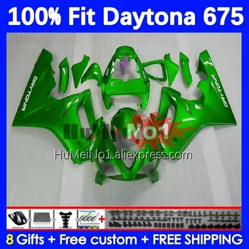 OEM Keha Komplekt Daytona 675 Daytona-675 2009 2010 2011 2012 194No.87 roheline stock Daytona675 09 10 11 12 Süsti hallituse Voolundi