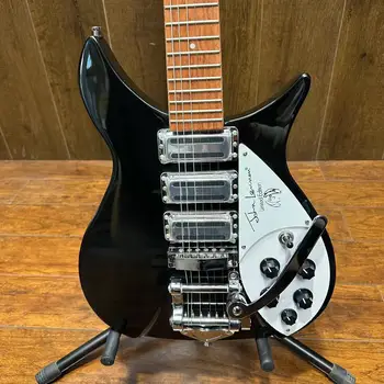 Rickenbacker 325 Elektriline Kitarr Tremolos Süsteemi Silla Musta Värvi Kõrge Kvaliteedi Guitarra