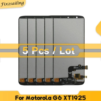 5 Tk/Palju 100% Testitud LCD Motorola Moto G6 XT1925 Uus LCD Ekraan Puutetundlik Assamblee Asendaja Moto G6 LCD