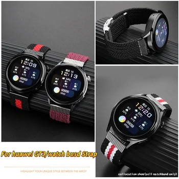 Näiteks Huawei GT3/3pro watch3 GT2 watch band Huami Mi värvi 2 Samsung punutud Nailon Rihm elastne smartwatch asendamine käepael