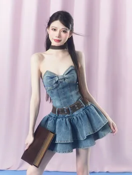 Uus Suvine Harajuku Gooti Naiste Mood Sinine Kleit Naine Lolita Temperament Slim Magus Kawaii Kleit Lahe Tüdruk