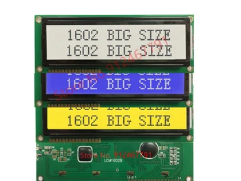 5V Suur Suur Suurus 1602 16x2 LCD Ekraan Moodul 1602 SPLC780D HD44780 ST7066 1602B 16P paralleelpordi Mõõtmed 122x44MM