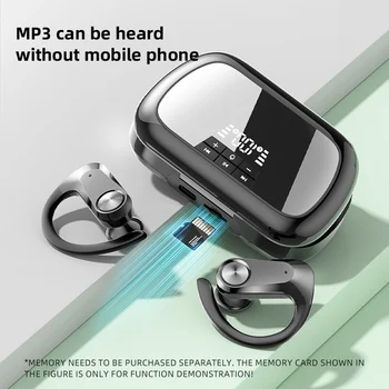 Bluetooth-Kõrvaklapid TWS Earbuds Bass Traadita Stereo Sport Kõrvaklapid Kõrva Konks Android, iOS Veekindel Toeta TF Kaart