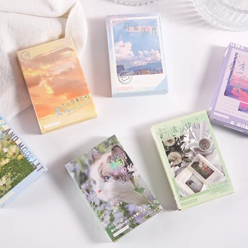 6 Kujunduse Romantiline Reisi Märgib, LOMO-Kaardi PLUGINAD Stiilis Maastik Mini Postkaart õnnitluskaardid Sõnum Kaardi 27 Tk/Komplekt