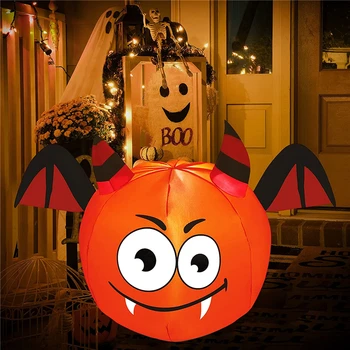 Deemon kõrvitsa Halloween täispuhutavad mänguasjad suur Halloweeni kaunistused väljas Halloween pool rekvisiidid