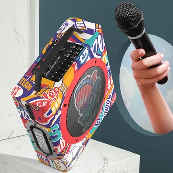 M10 Väljas Square Dance Audio Kaasaskantav caixa de som Bluetooth Kõlar Traadita Pool Karaoke Hip-hop Tantsu Subwoofer Koos Mic