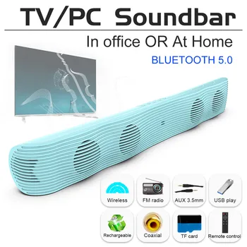Kodukino SoundBar WIFI Kaasaskantav Juhtmevaba Bluetooth-Kõlarid Veerus Stereo, Bass FM-Raadio USB-Subwoofer Arvuti TV