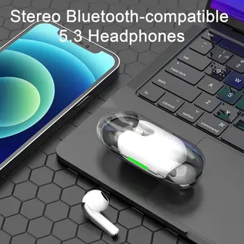 Juhtmeta Kõrvaklapid, Bluetooth Kõrvaklapid 5.3 Ümbritsevale Heli TWS Mikrofoniga Touch Control Pikka ooteaega Algatusel