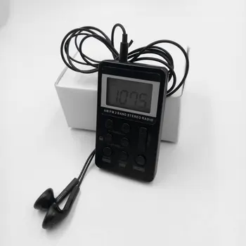 Kaasaskantav AM/FM-Raadio Mini Dual Band Stereo Väike Tasku digitaalraadio Vastuvõtja koos LCD Display & Kõrvaklapid & Laetav Aku