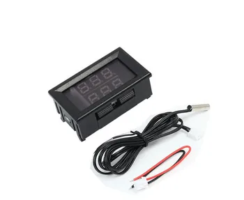 4-28V 3 Bitine Täppis-LED Digital Temperature Controller, Jahedam termostaat Küttekeha thermoregulator w/Dual NTC Veekindel Sond