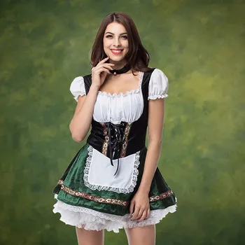 Daamid Oktoberfest Kleit Naiste Baieri saksa Etnilise Tüdruk Naiskelner Kleit Välja Õla Õlu Tüdruk Kostüüm Kokteil Fancy Kleit