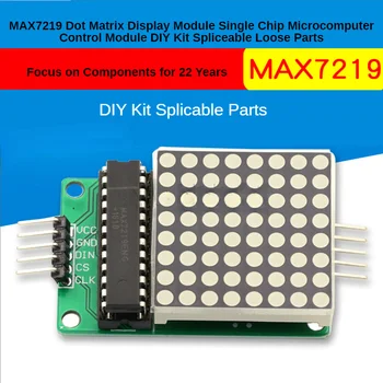 MAX7219 Dot Matrix Display Moodul Ühe Chip Mikroarvuti Kontrolli Moodul DIY Kit Spliceable Lahtised Osad