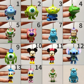 4-5cm 3tk/palju Disney Cartoon Buzz Lightyear Miki Minni Hiirt, PVC Joonis Mänguasja Lugu Figuriin Võtmehoidja Mudel Mänguasjad, Lapsed Kingitus