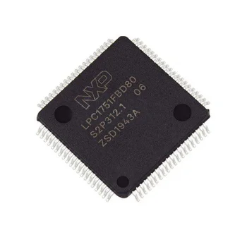 (Kontakt, Parim Hind) LPC1751FBD80 Elektroonilise Varude Komponendid LQFP80 MCU IC Kiibid Programmeerija LPC1751FBD80