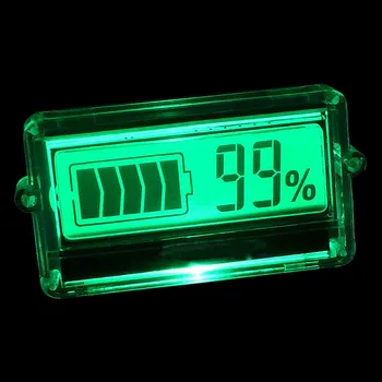 Liitium aku toite märgutuli LCD digitaalne protsent järelejäänud võimsuse ekraan