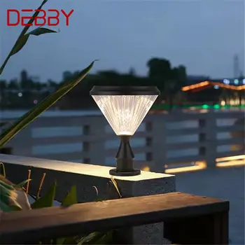 DEBBY Solar Lamp Post Kaasaegse Loomingulise Väljas Värava Valgustus Veekindel LED Hoovis Aed Rõdu, Veranda Decor