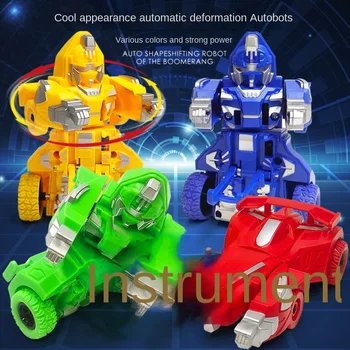 Deformatsioon Pöörleva Auto Poiss Beebi Mänguasi Ühe-nupu-Robot Auto Laste Mänguasjad Poiss