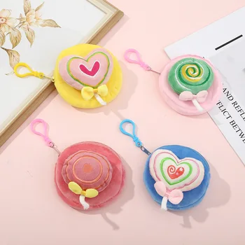 10CM Cartoon Armas Palus Mündi Rahakott kaasaskantavas Mündi Kõrvaklappide Ladustamise Kott lapse Kolme-mõõtmeline Lollipop Mündi Rahakott
