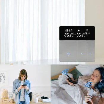 Tuya Wifi Termostaat Smart Temperature Controller, Gaasi Boiler Vesi elektriküte Termostaat Töötab Alexa Google Kodu