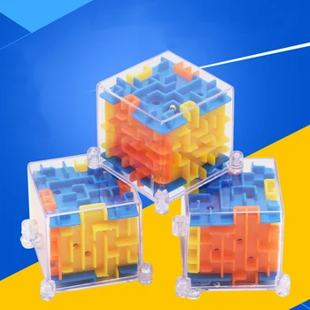 1/3PC Loominguline Mini Kuus lehepoolele Magic Maze Cube3D kolmemõõtmeline Pöörleva Labürint Palli Laste Puzzle Intellektuaalse Mänguasjad, Kingitused