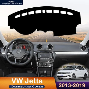 Volkswagen VW Jetta 2013-2019 Auto Armatuurlaua Kate Vältida Valguse Pad Vahend Platvorm Laua Kaitsva Matt Nahast Vaip