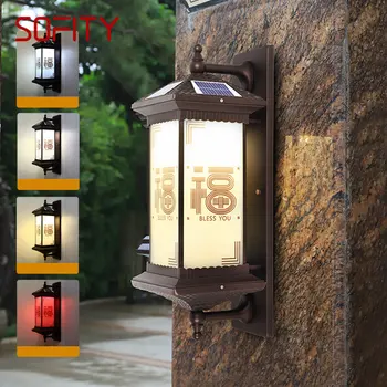 SOFITY Väljas Päikese Seina Lamp Loovust Hiina Sconce LED Veekindel IP65 Kodu Villa Rõdu Hoovis