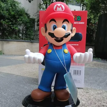 31cm Super Marios Tegevus Joonis Mudel Kaunistused, Lift Poos mobiiltelefoni Gamepad Bracket Anime Tarvikud ja Kaunistused Mänguasjad, Kingitused