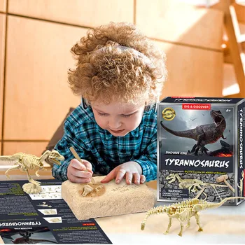 DIY Kaevetööde Arheoloogia Dinosaurus Fossiilsete Set Skelett Mudel Teaduse Puzzle Haridus Kaevandus Uurimise Kingitus Lastele Mõeldud Mänguasjad
