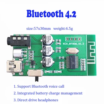 Traadita Bluetooth-audio vastuvõtja moodul 4.2 Stereo audio output