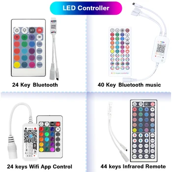 LED IR 24 Võtmed 44 Võtmed Controler Bluetooth Muusika Led Kontroller Dimmer LED Tuled IR Remote DC12V Jaoks RGB Jõulud LED Ribad
