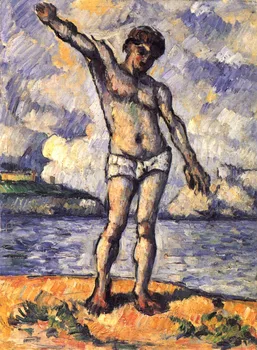 Paul Cezanne õlimaal Reprodutseerimise,käsitöö õlimaal,mees-seistes-arms-laiendatud,lõuend õli maali,maastiku õlimaali