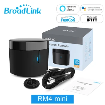 BroadLink RM4 Mini Universaalne Kaugjuhtimispult IR WiFi Smart Bluetooth Töötleja Kodu Assistent Toetada Alexa Echo Google Kodu