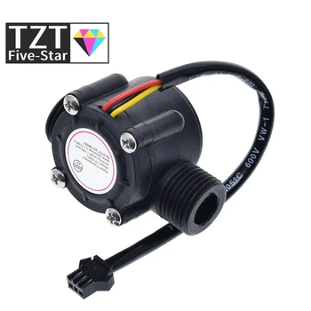 TZT Vee pealevoolu andur vooluhulgamõõturi Hall flow sensor Vee kontroll 1-30L/min 2.0 MPa YF-S201