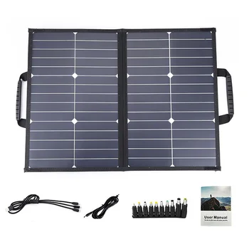 Päikesepaneel Kokkupandav päikesepaneel Koos Kanduriga Dual kiirlaadimine +Type-C+KS Liides Sise-Ja Välistingimustes Portable Power Laadija