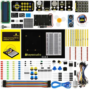 Keyestudio Tegija Õppe Kit/Starter Kit For Arduino Starter W/Gift BOX+UNO Platvorm +1602 LCD+Servo+Led+PDF (NR Peamine Juhtorgan)