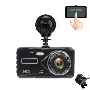 Kriips Cam Esi-ja Tagumine Kaamera, AUTO DVR Auto videosalvesti Sõiduki Must Kast TÄIS-HD 1080P Öise Nägemise Juhi Diktofon
